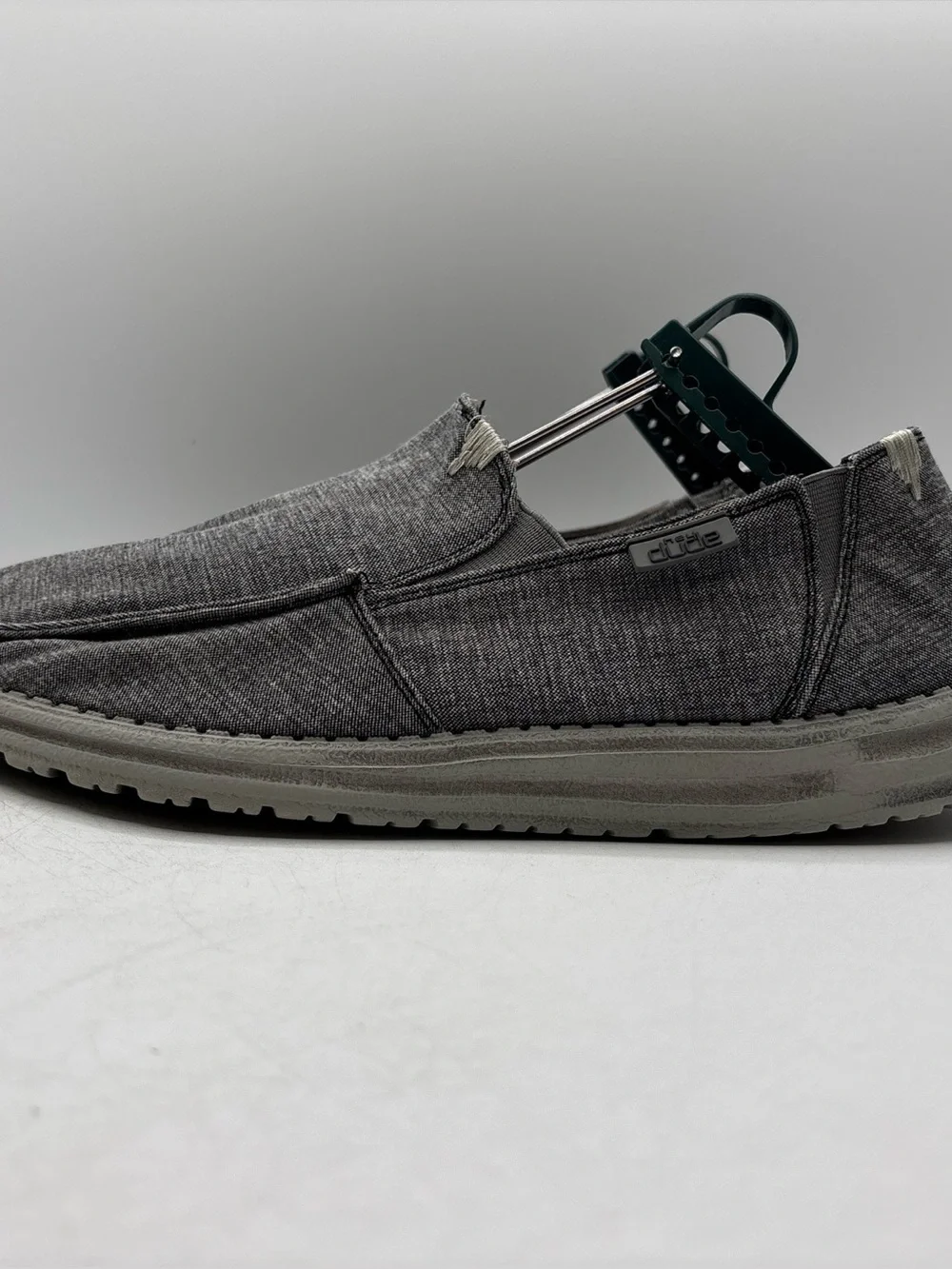 Hey Dude Chan Stretch Steel Men’s Size 11 Grey 11099 3200 Casual Slip On Shoes
